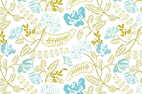Fresh Flowers - Seamless Pattern in Patterns - product preview 6