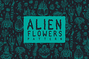Alien Flowers Pattern