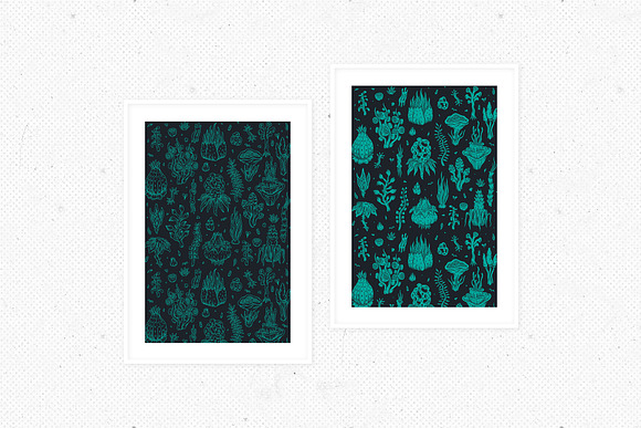 Alien Flowers Pattern in Patterns - product preview 3