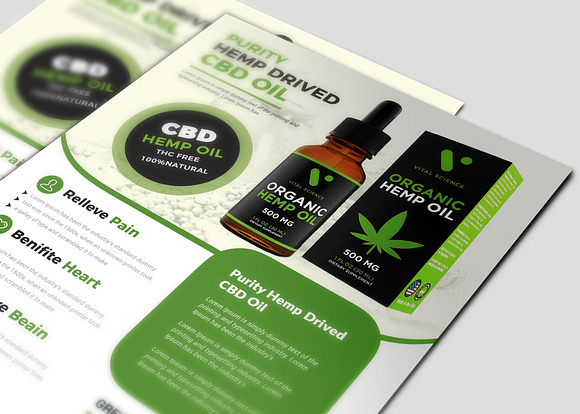 Hemp Product Flyer in Flyer Templates - product preview 4