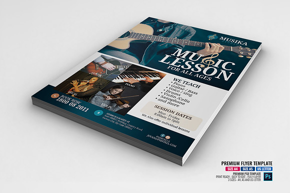 Music Tutorial Flyer in Flyer Templates - product preview 3
