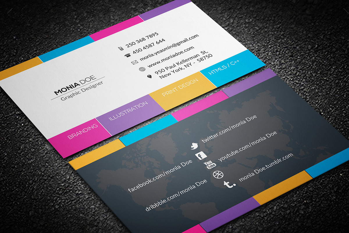 Minimal Corporate Business Card in Business Card Templates - product preview 8