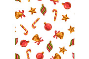 Seamless pattern with christmas