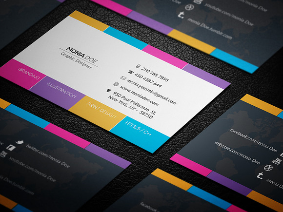 Minimal Corporate Business Card in Business Card Templates - product preview 2