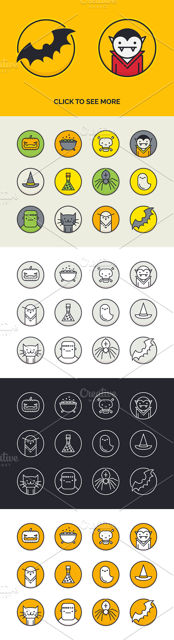 Halloween Icons in Halloween Icons - product preview 1