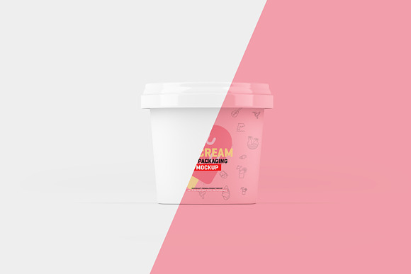 Ice Cream Jar Packaging Mockup in Product Mockups - product preview 2