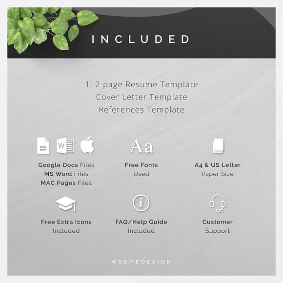 Modern Resume Template Kit in Resume Templates - product preview 5
