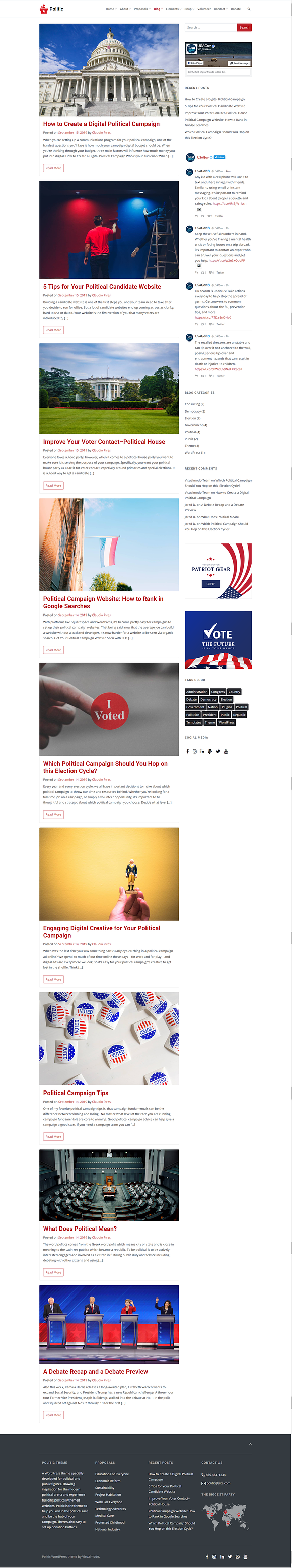 Politic WordPress Theme in WordPress Business Themes - product preview 12