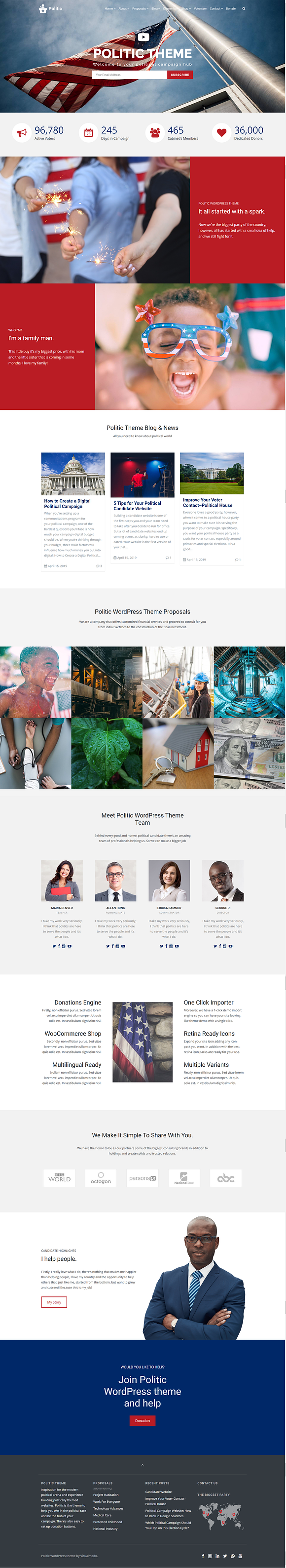 Politic WordPress Theme in WordPress Business Themes - product preview 20
