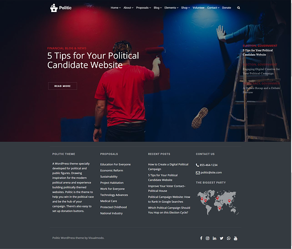 Politic WordPress Theme in WordPress Business Themes - product preview 24