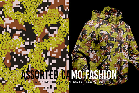 Assorted Camo Fashion in Textures - product preview 2