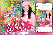 Art of Worship Church Flyer