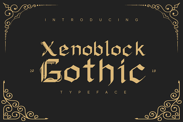 Xenoblock Gothic Typeface