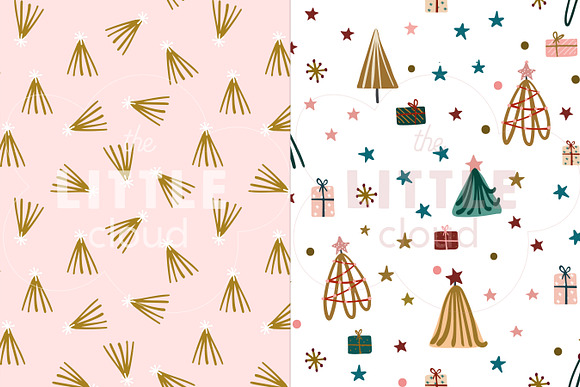 Modern Christmas pattern collection in Patterns - product preview 2