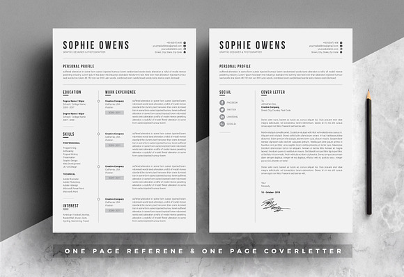 Resume Cv in Resume Templates - product preview 2