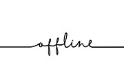 Offline continuous one black line
