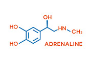 Adrenaline hormone molecular formula