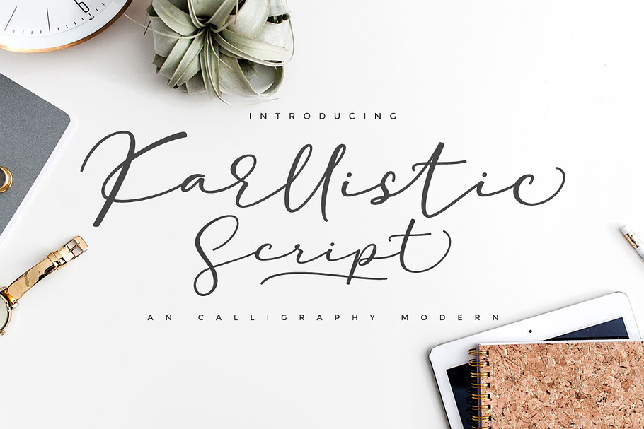 Karllistic Script in Script Fonts - product preview 8
