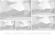 Abstract white polygonal pattern