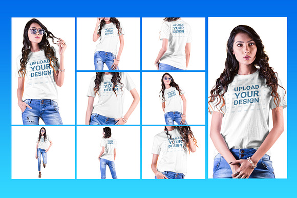 Female t-shirt Mockup-V-2-006 in Product Mockups - product preview 3