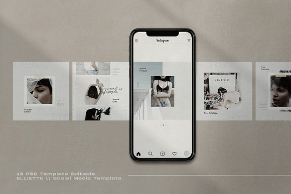 Eliette - Social Media Template + SG in Instagram Templates - product preview 2