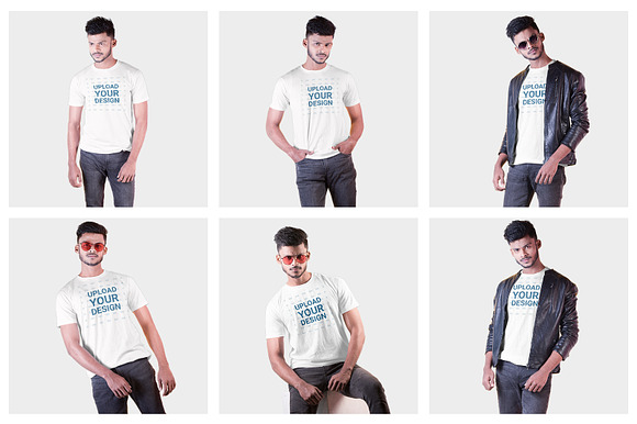 Male t-shirt Mockup-V-2-001 in Product Mockups - product preview 1