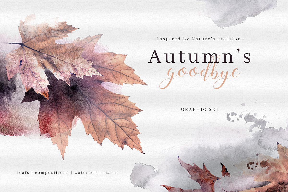 Autumn's Goodbye Graphic Set in Illustrations - product preview 8