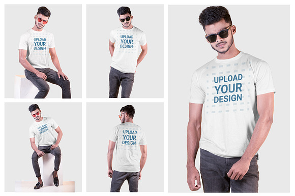 Male t-shirt Mockup-V-2-002 in Product Mockups - product preview 2