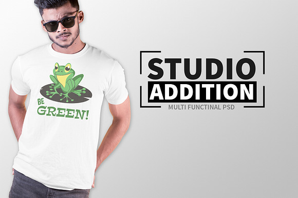 Male t-shirt Mockup-V-2-002 in Product Mockups - product preview 5