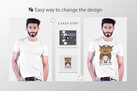 Male t-shirt Mockup-V-2-003 in Product Mockups - product preview 4