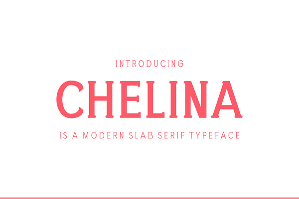 Chelina Slab Serif Font Family
