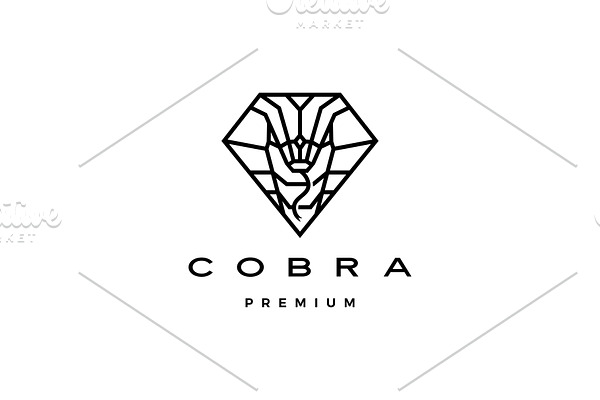 cobra logo vector icon illustration