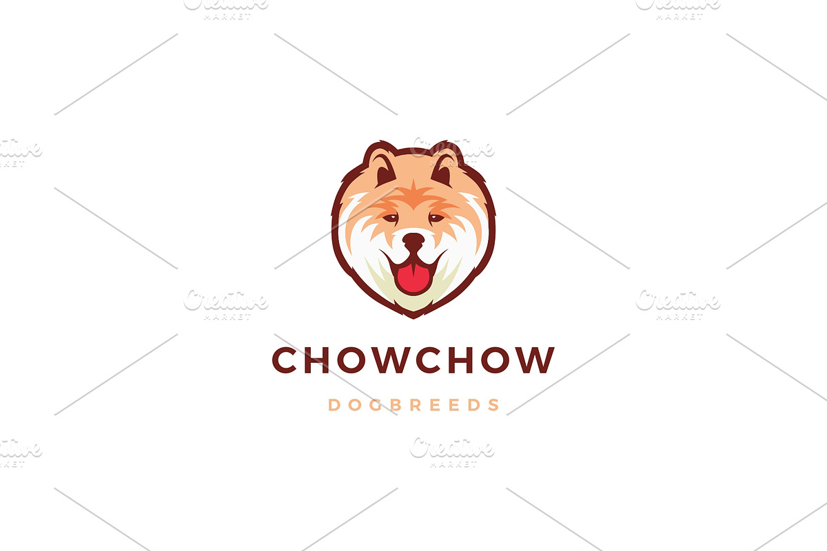 chow chow dog logo vector icon in Logo Templates - product preview 8