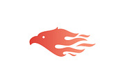 eagle fire bird logo vector icon