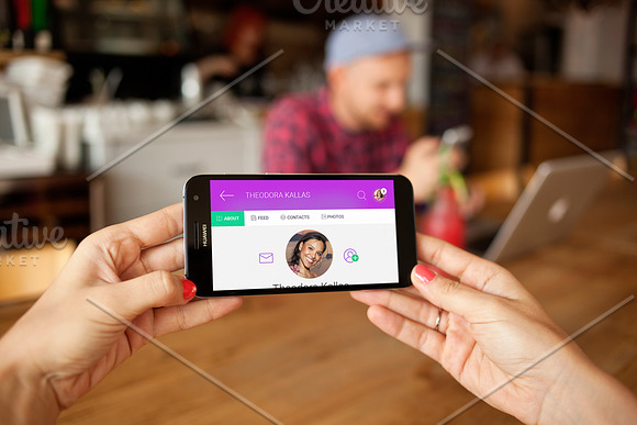 Android - 6 photo mockups in Mobile & Web Mockups - product preview 2