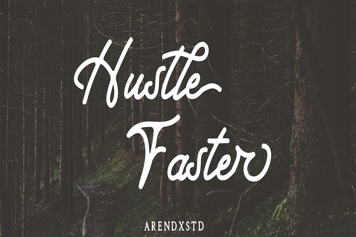 Hustle Faster Typeface in Script Fonts - product preview 8