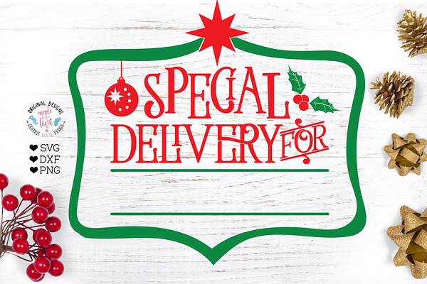 Special Delivery For - Santa Tag