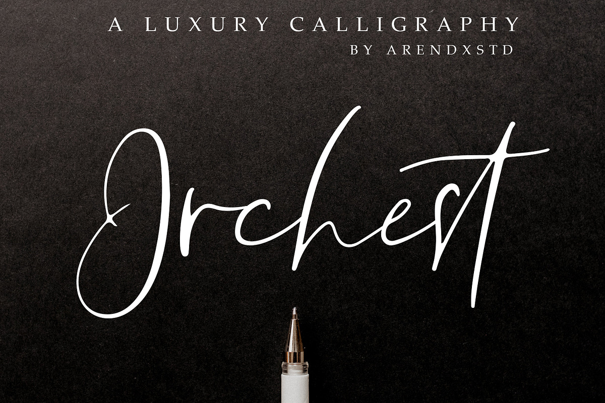 Orchest Luxury Calligraphy Font in Script Fonts - product preview 8