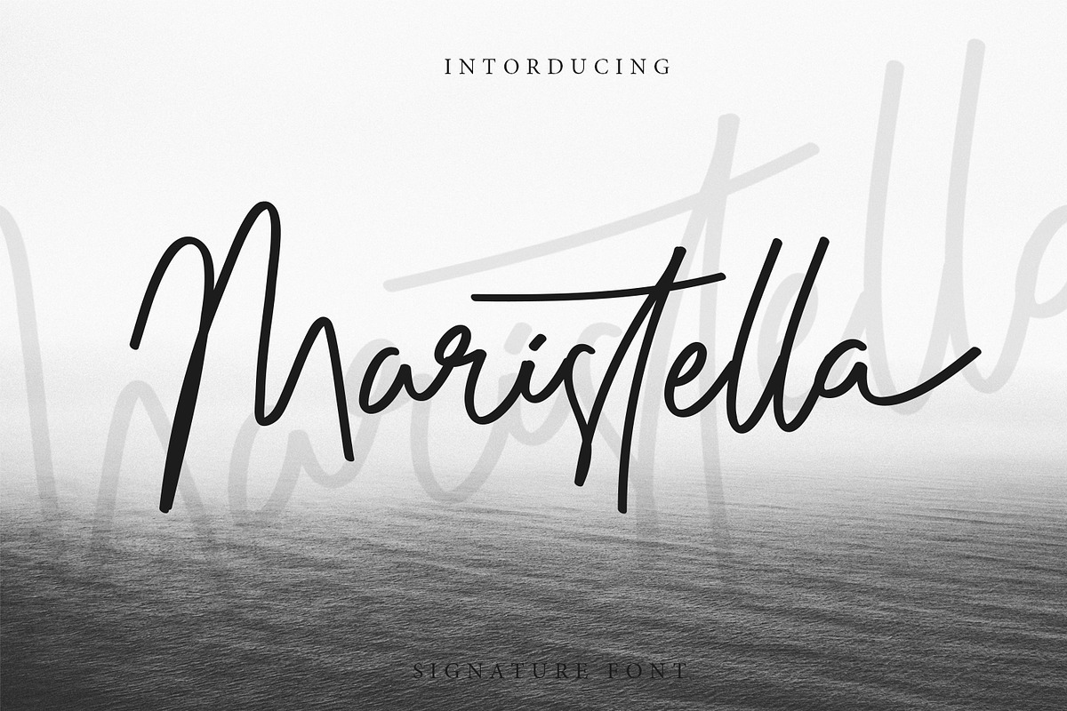 Maristella Signature Font in Script Fonts - product preview 8