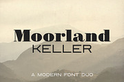 Moorland Keller - a modern font duo