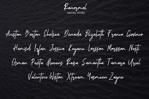 Ranormal Typeface Signature in Script Fonts - product preview 5