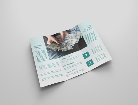 6 Finance Tri Fold Bochures in Brochure Templates - product preview 3