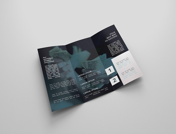 6 Finance Tri Fold Bochures in Brochure Templates - product preview 7