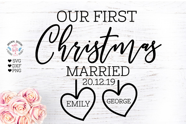 Our First Christmas married