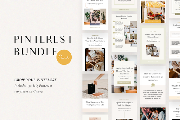 Pinterest Bundle | Canva in Pinterest Templates - product preview 12