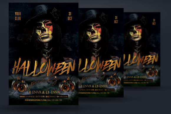 Halloween Flyer in Flyer Templates - product preview 1