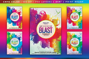 Blast Water Color Festival Flyer