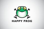 Happy Frog Logo Template