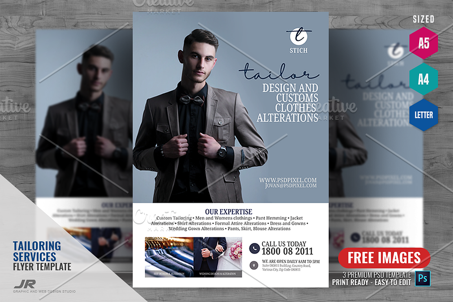 Tailoring Services Promotional Flyer in Flyer Templates - product preview 8
