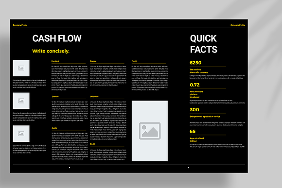 Black and Yellow Brochure in Brochure Templates - product preview 6
